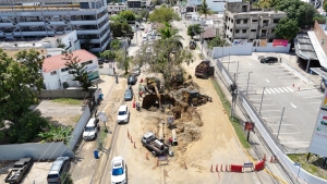 Coraasan intensifica trabajos de soluci&oacute;n agua potable en avenida 27 de Febrero con Erick Eckman