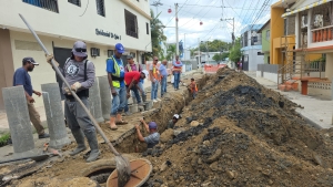 Residentes del Reparto Peralta destacan trabajos de saneamiento realizados por Coraasan