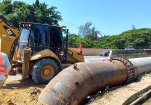 Coraasan concluye correcci&oacute;n de aver&iacute;a en tuber&iacute;a puente sector La Loter&iacute;a
