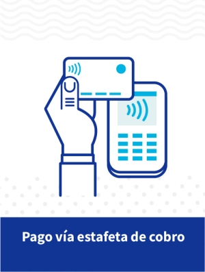 Pago v&iacute;a estafeta de cobro