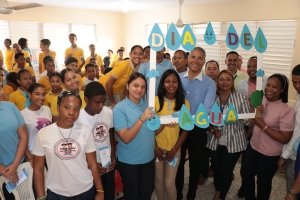 Director de Coraasan, Andr&eacute;s Cueto, inicia campa&ntilde;a en centros educativos sobre consumo racional de agua