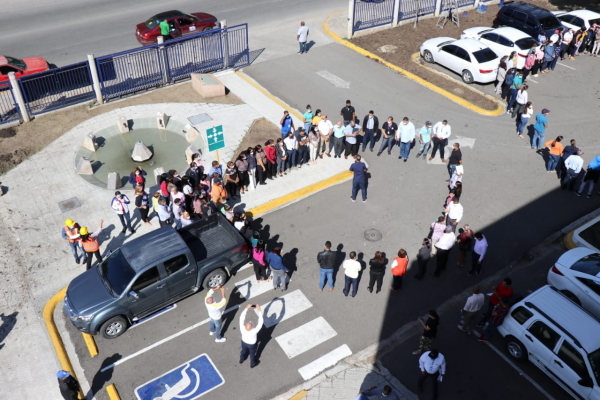 CORAASAN se suma al simulacro de evacuaci&oacute;n de terremoto