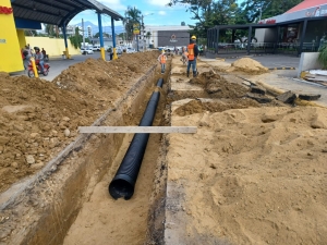 Coraasan inicia construcci&oacute;n colector Ave. Juan Pablo Duarte - calle Maim&oacute;n